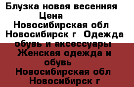 Блузка новая весенняя › Цена ­ 600 - Новосибирская обл., Новосибирск г. Одежда, обувь и аксессуары » Женская одежда и обувь   . Новосибирская обл.,Новосибирск г.